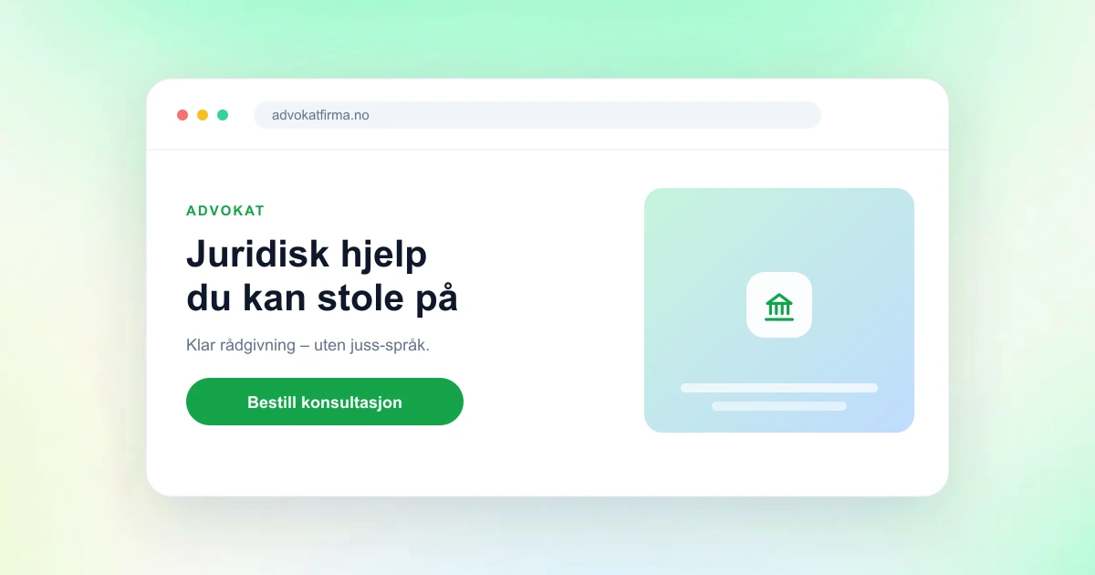 Nettside for advokat: flere henvendelser og mer tillit