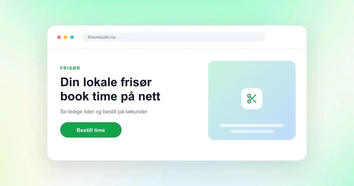 Nettside for frisør: slik får salongen flere kunder