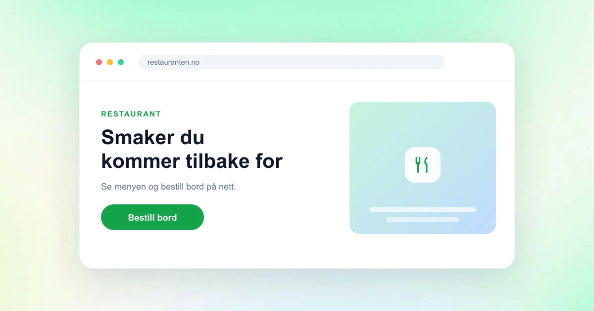 Nettside for restaurant: dette må den inneholde