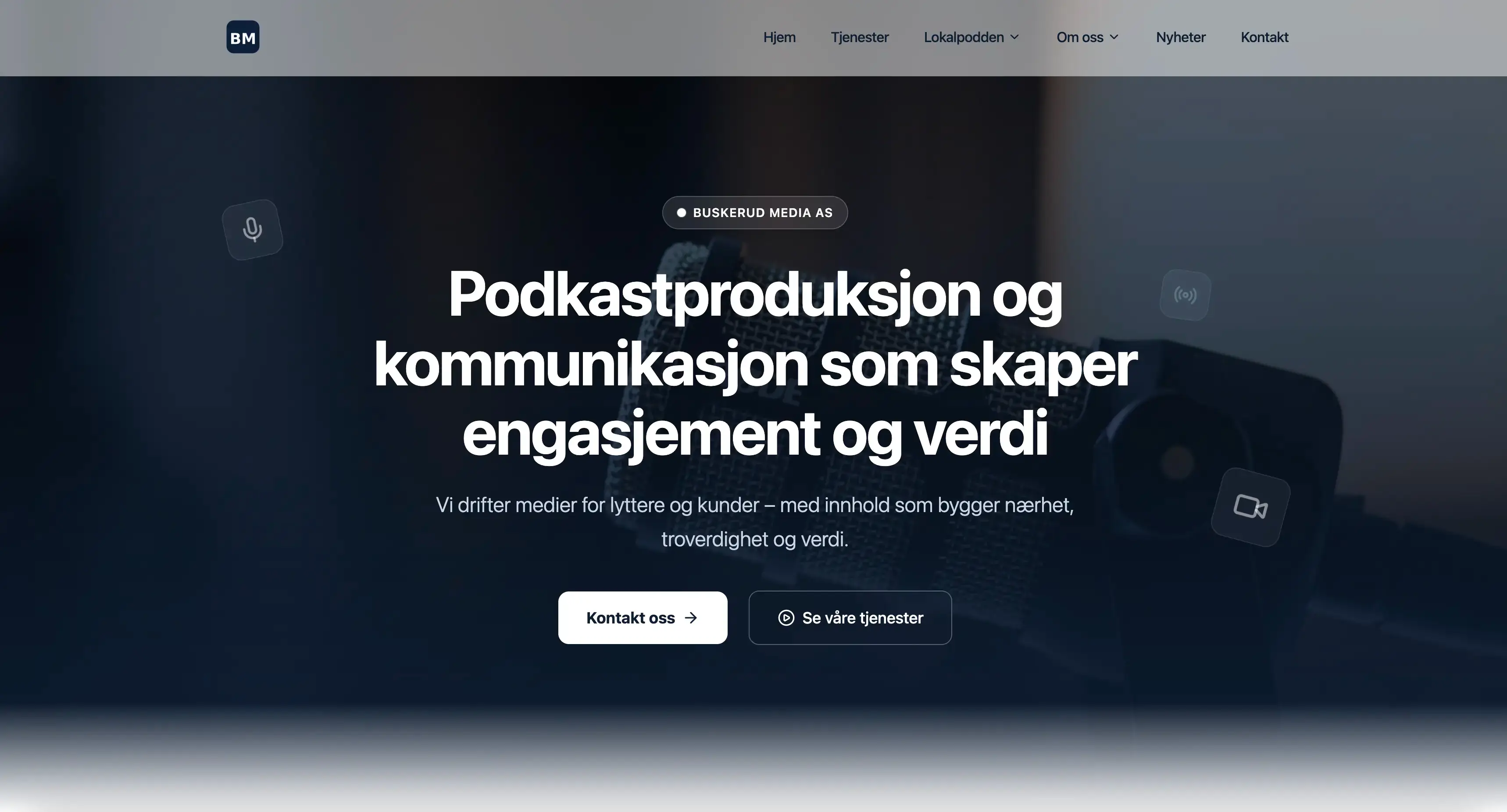Nettside levert til Henrik P. – buskerudmedia.no
