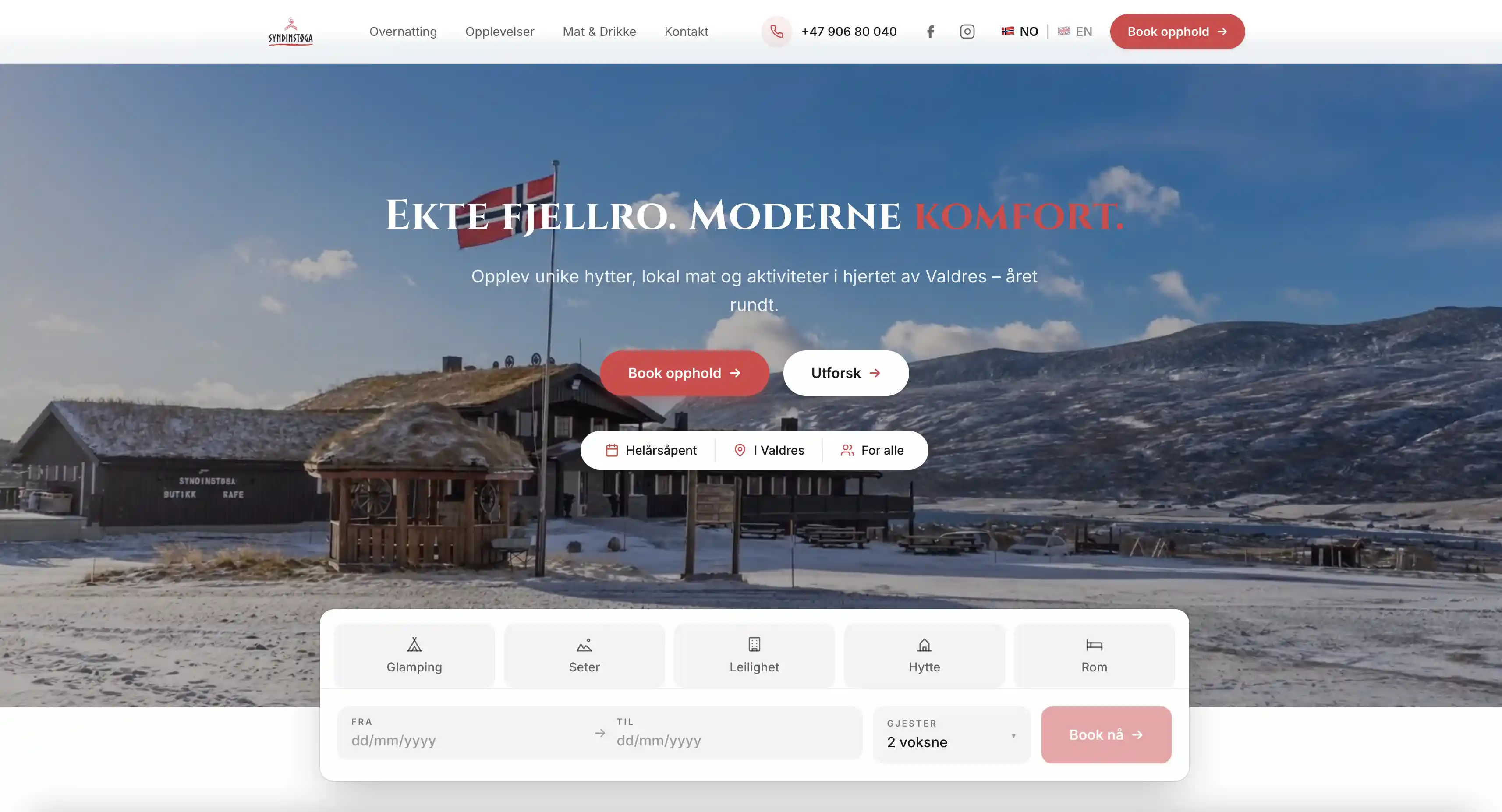 Nettside levert til norsk bedrift av Nettify - eksempel 1