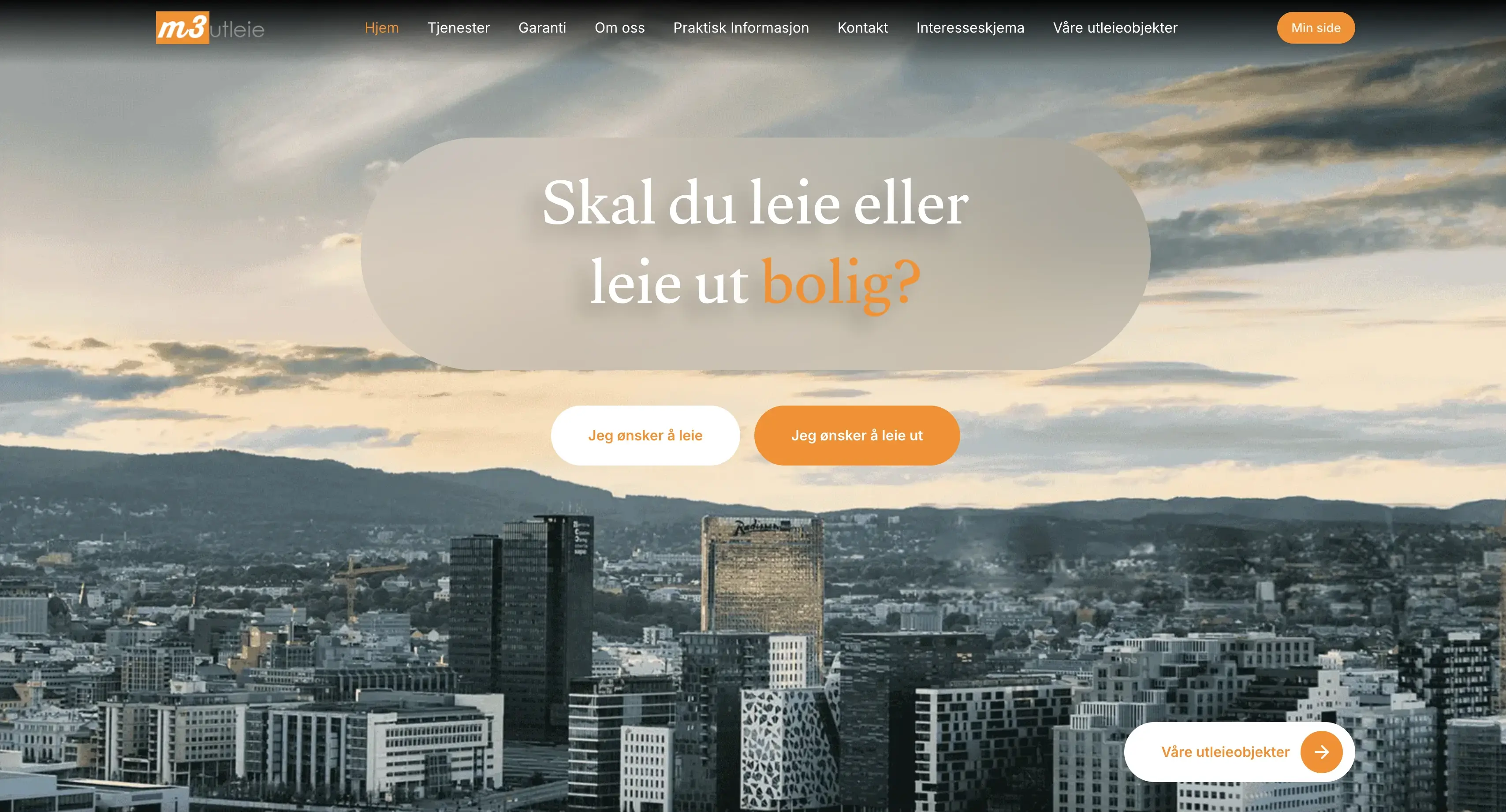 Nettside levert til Kristina G. – m3utleie.no
