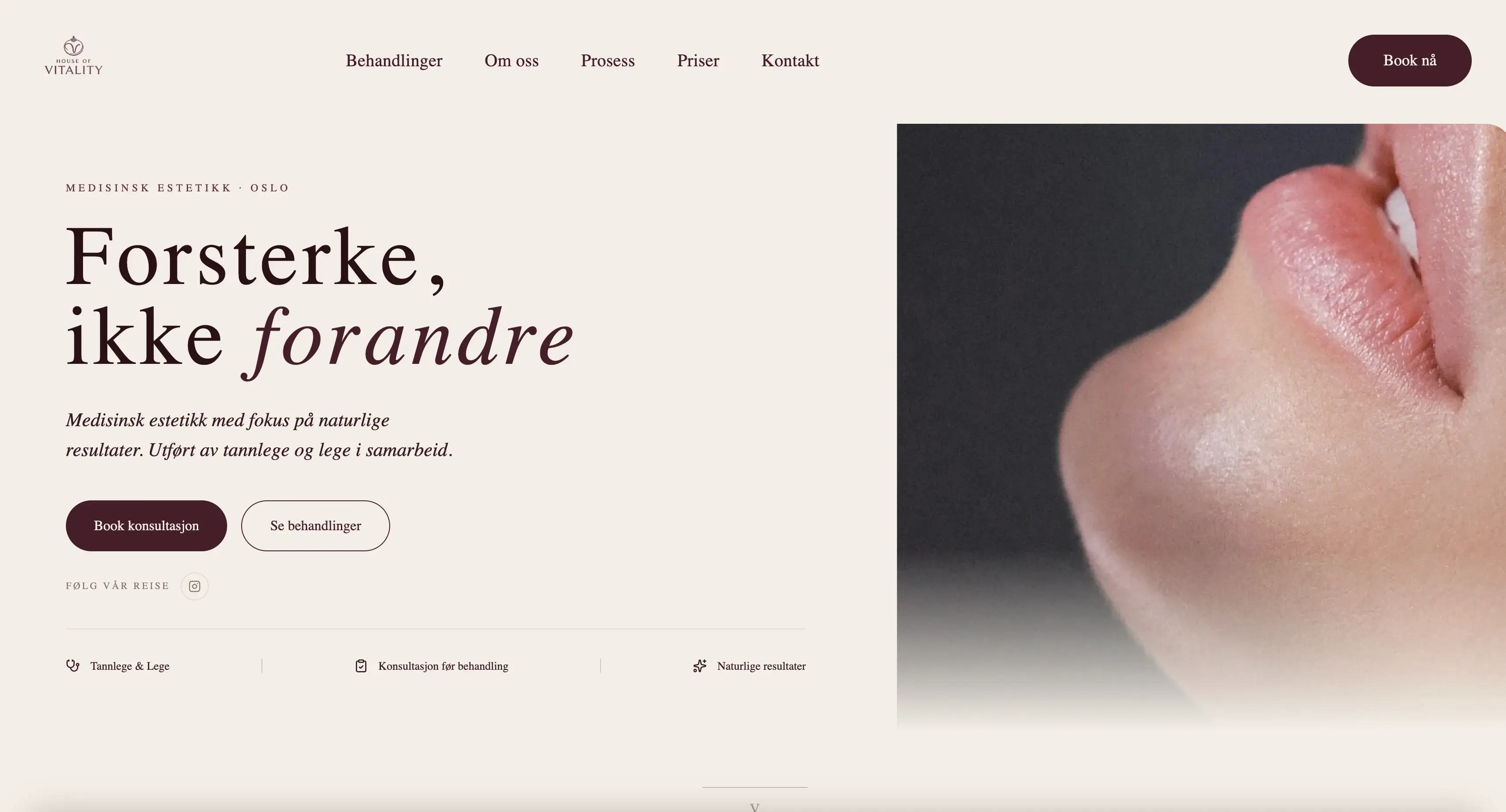 Nettside levert til Dr.M – houseofvitality.no